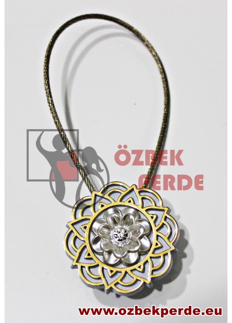 Çiçekli Perde Mandalı